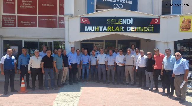 SELENDİ MUHTARLAR DERNEĞİ SEÇİMİNDE MEHMET USTACI GÜVEN TAZELEDİ